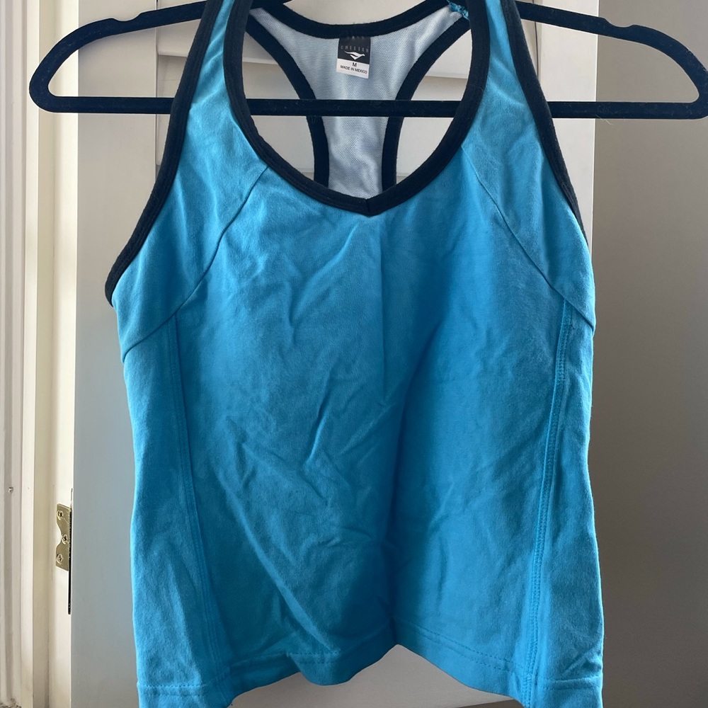 Cute Blue Workout Tank